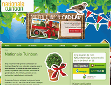 Tablet Screenshot of nationale-tuinbon.nl
